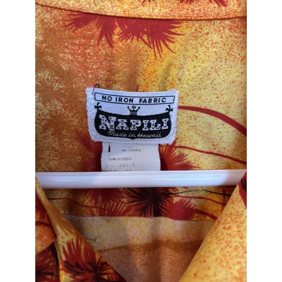 Vintage Sunset Beach Napili Hawaiian Shirt Made in Hawaii - Large? - Picture 2 of 6